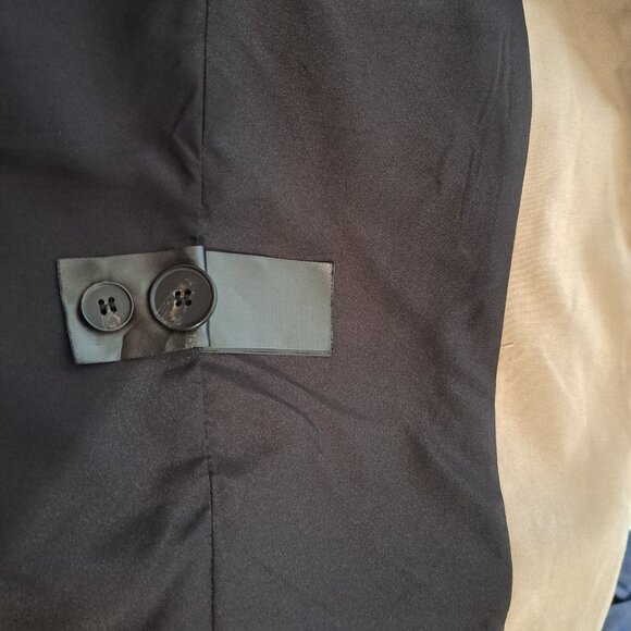 H&M Women Lined Blazer  Collar Jacket Long Sleeve Size S Color Tan - Picture 8 of 12